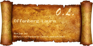 Offenberg Laura névjegykártya